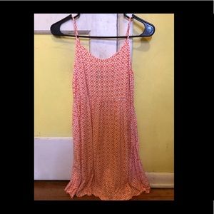 Orange and white dress